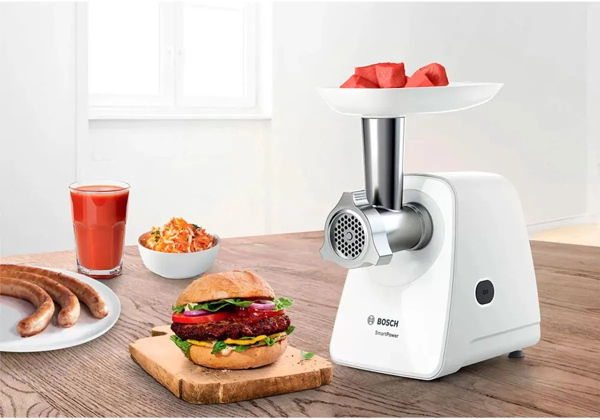 Bosch MFW2520W Vleesmolen 350W - Wit/Grijs