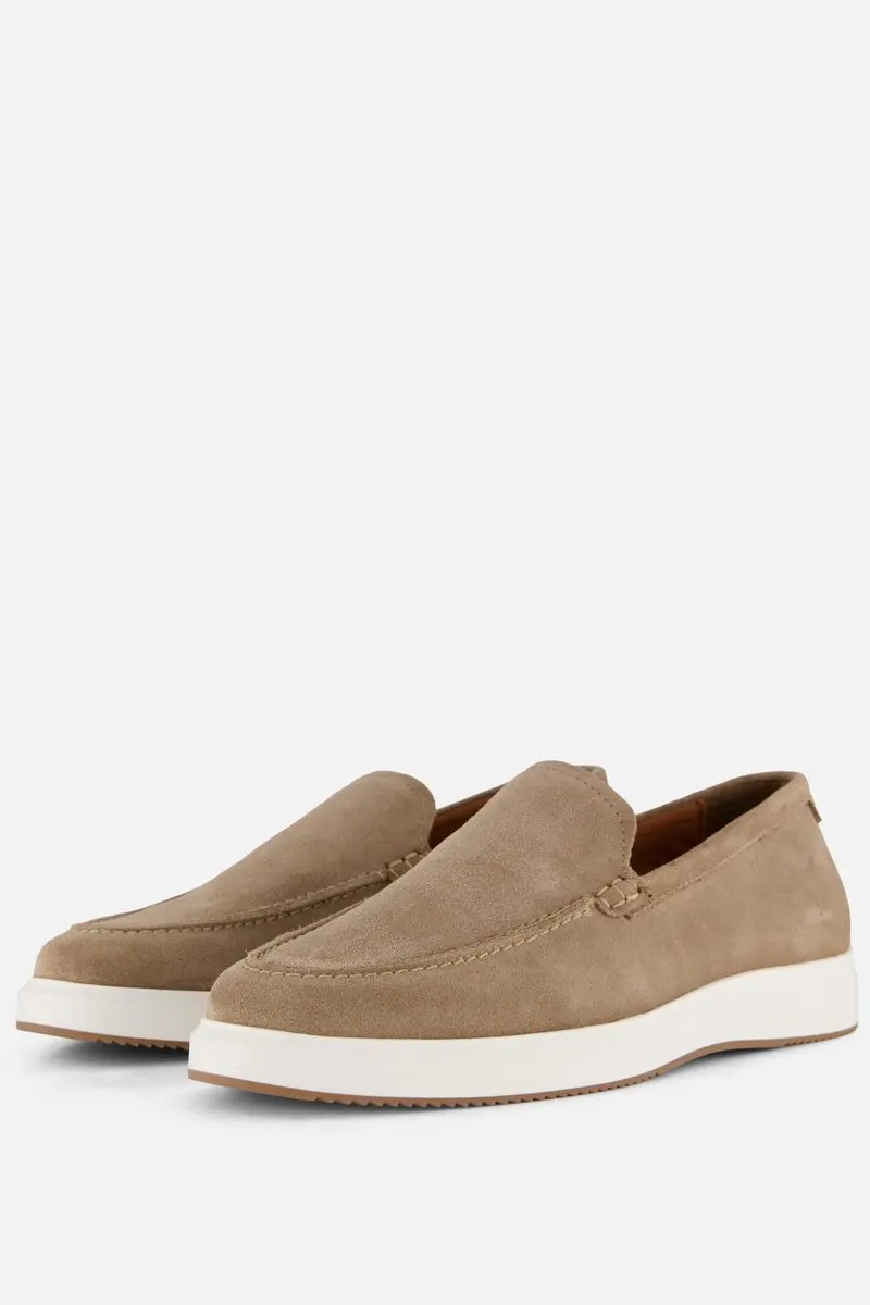 Cycleur de Luxe DC1 Instappers taupe Suède