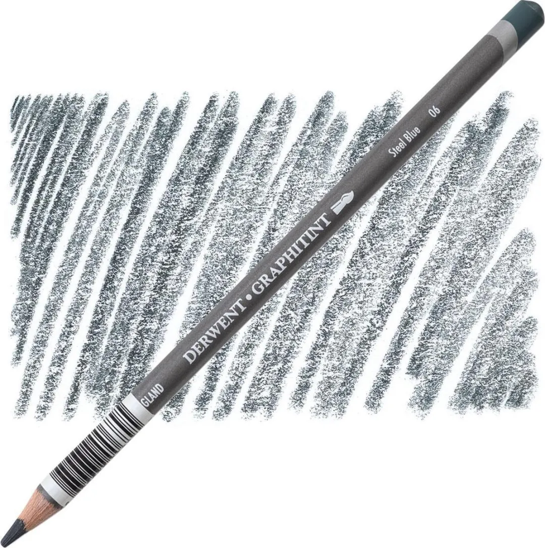 Derwent Graphitint 06 Steel Blue Wateroplosbaar Kleurpotlood