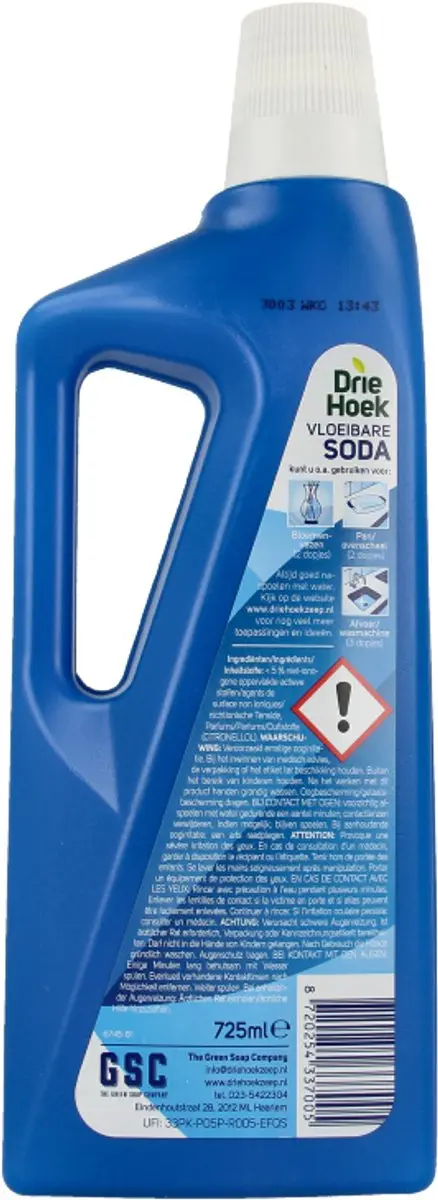 Driehoek Vloeibare Soda 725ml - afbeelding 3 van 4