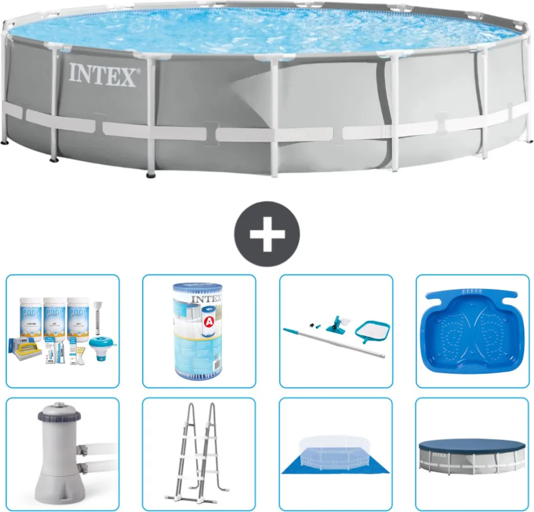 Intex Rond Prism Frame Zwembad 457x107cm