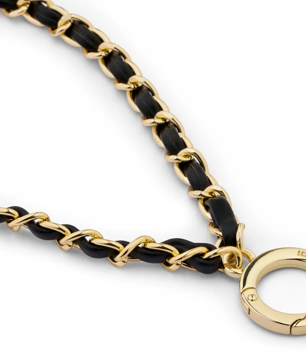 iDeal of Sweden Phone Wristlet Strap Noir Gold - Goud