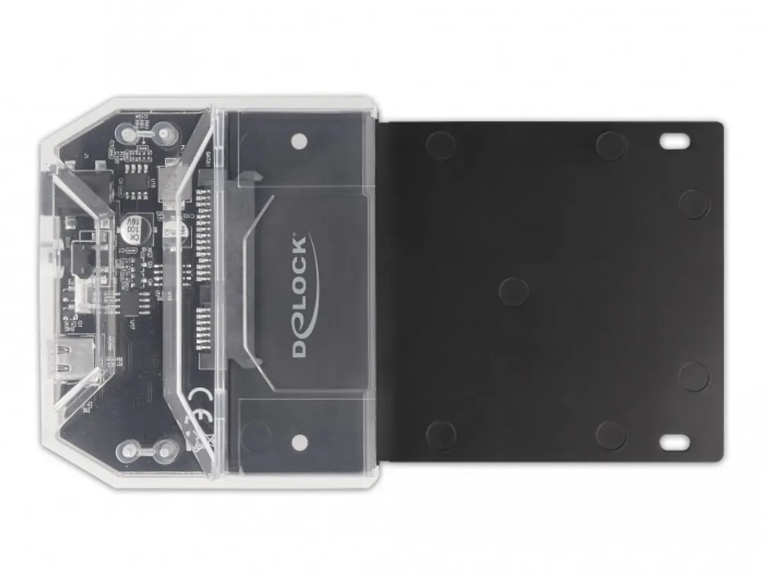 Delock 63205 USB 5Gbps Docking Station - 2.5" SATA HDD/SSD - Zwart/Transparant