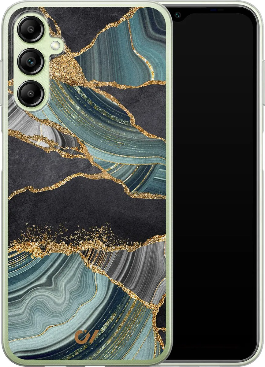 Casevibes Samsung Galaxy A14 5G Hoesje - Marble Jade Stone