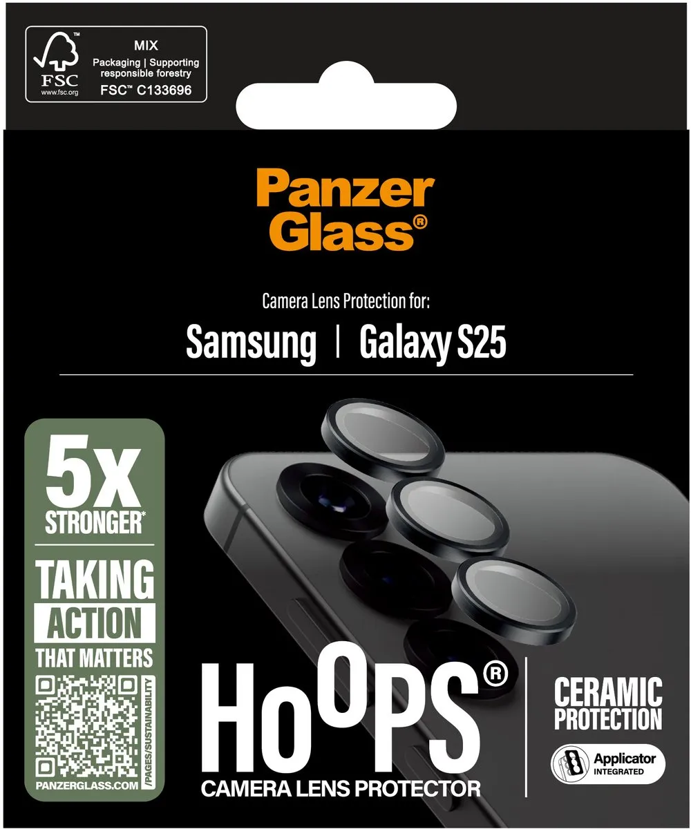 PanzerGlass Ceramic Hoops Camera Lens Protector S25 - 1 Stuk
