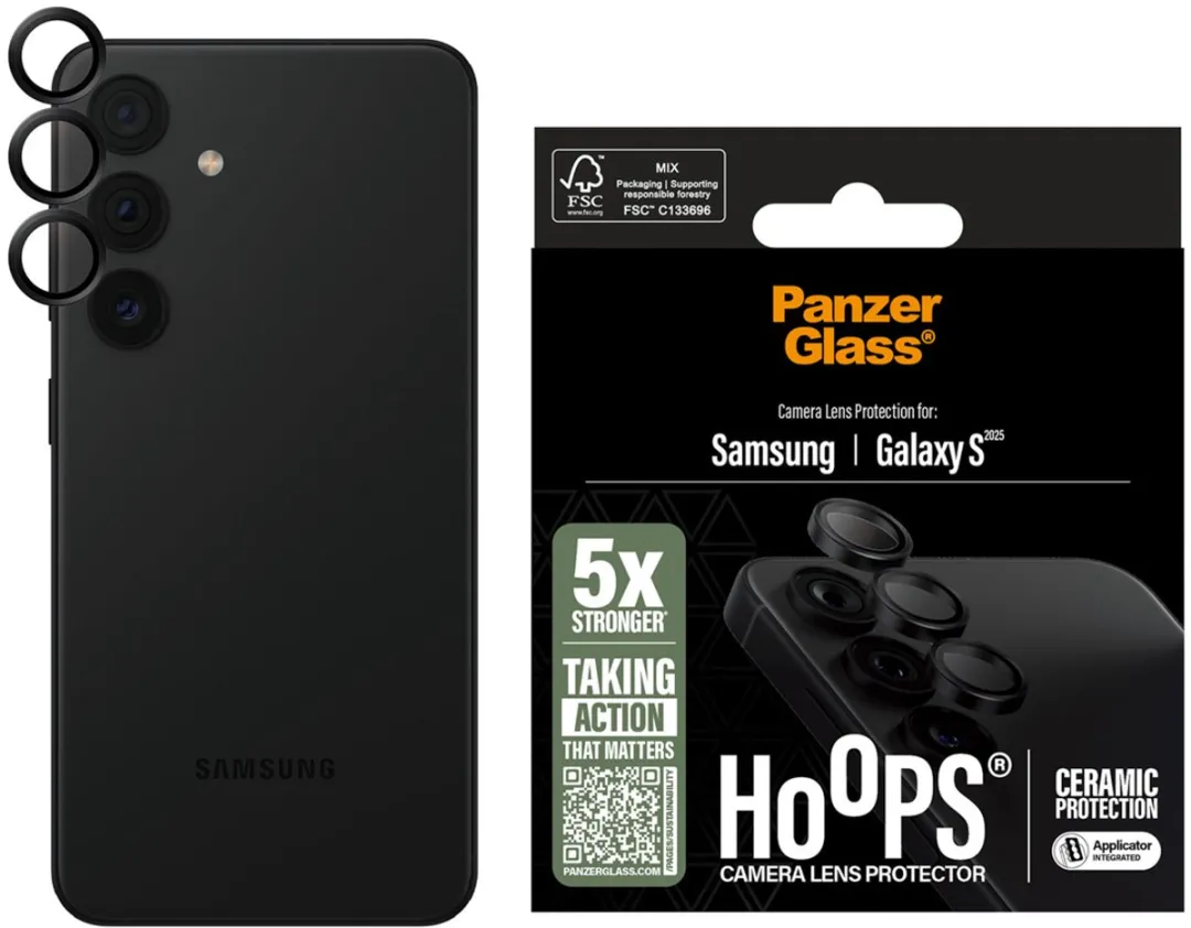 PanzerGlass Ceramic Hoops Camera Lens Protector S25 - 1 Stuk