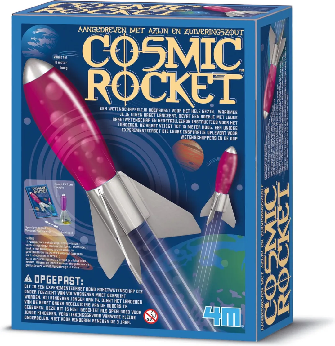 4M Kidzlabs Cosmic Rocket - Blauw