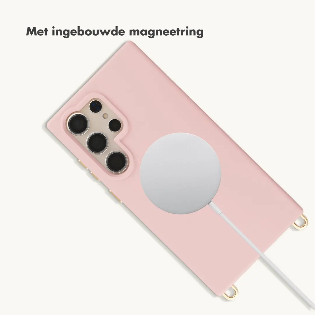 Selencia Rivièra MagSafe Hoesje S24 Ultra - Sorbet Pink - afbeelding 6 van 6