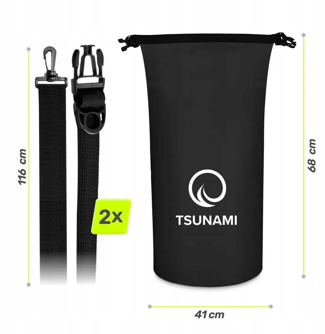 Waterdichte Sporttas TSUNAMI 30L