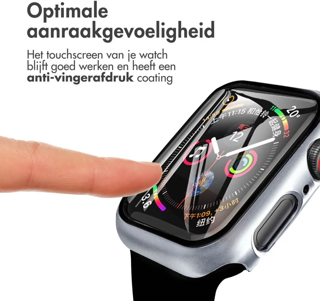 Imoshion Apple Watch 41mm Full Cover Hoesje - Zilver