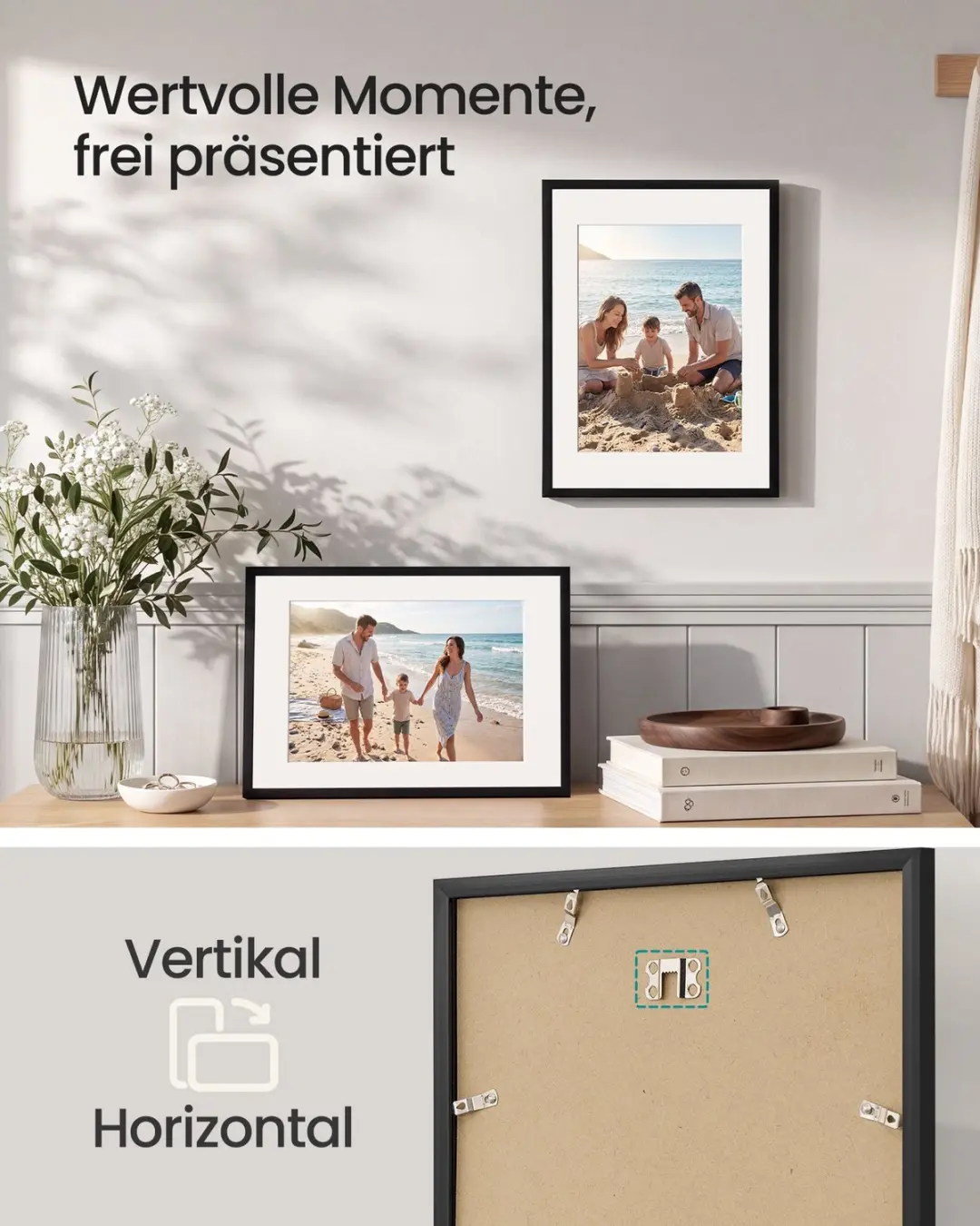 Songmics PVC Fotolijst 30x40cm - Set van 3 - Zwart - afbeelding 3 van 6