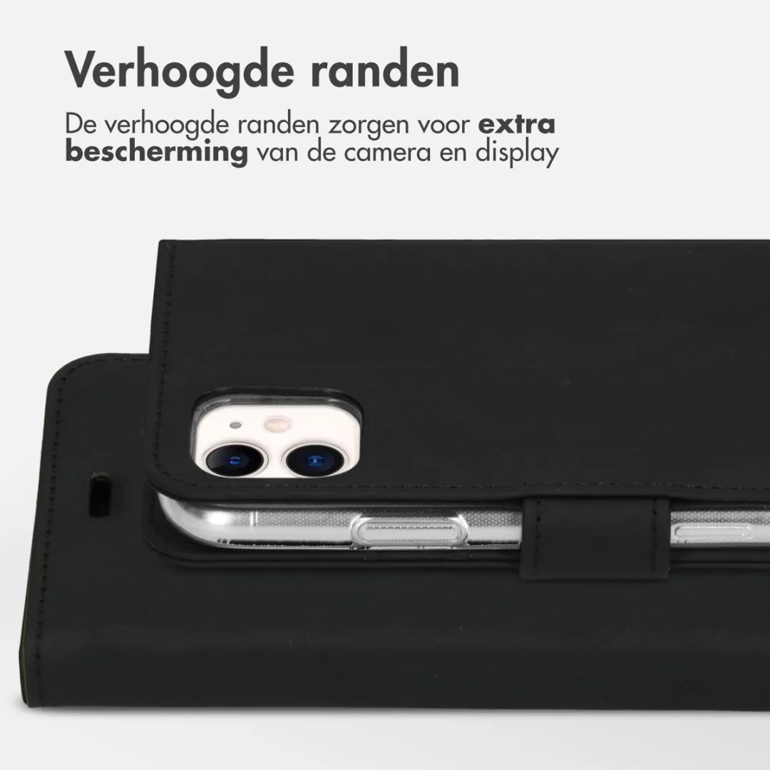 Accezz Hoesje iPhone 11 Wallet Softcase - 3 Pasjes - Zwart