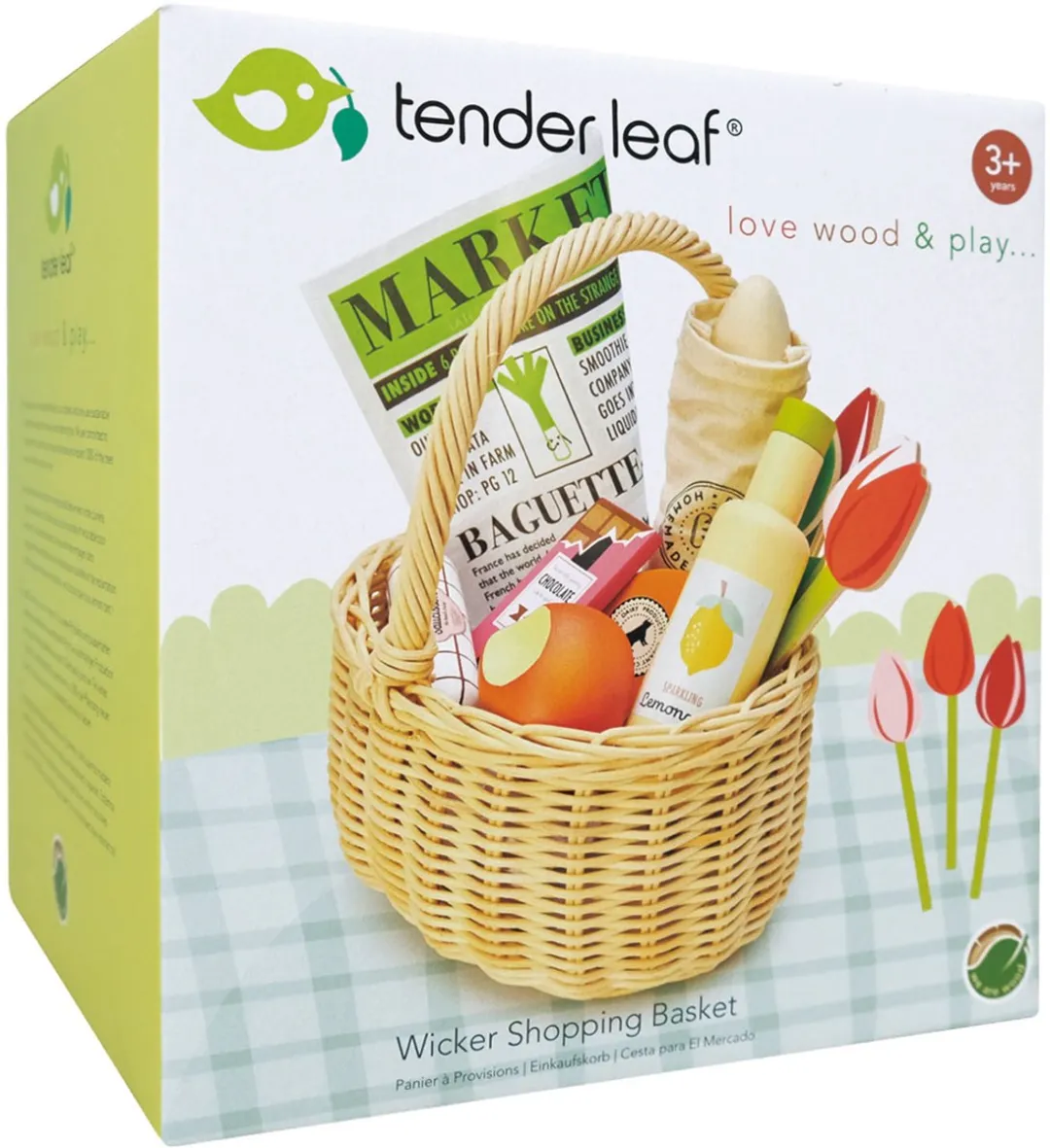 Tender Leaf Toys Mandje met Boodschappen - Multicolor