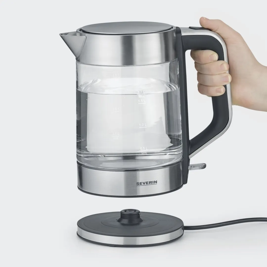 Severin WK 3420 Waterkoker 2200W - 1,7L - RVS/Zwart