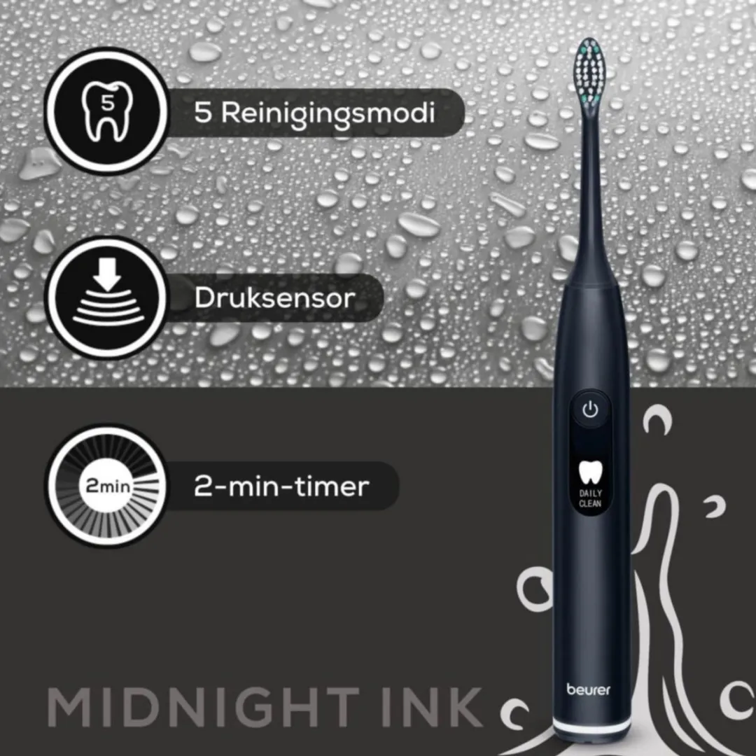 Beurer SC 50 Sonische Tandenborstel - Midnight Ink - 2 Opzetborstels