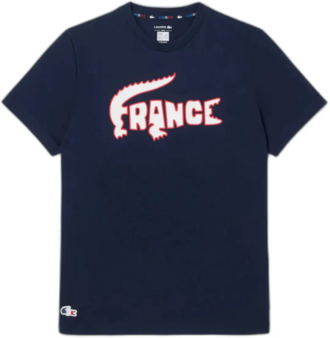 Lacoste French Team T-shirt - Marine - afbeelding 5 van 6