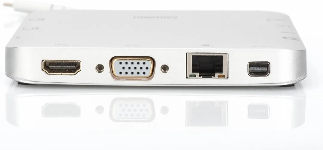 Digitus DA-70863 USB 3.2 Hub - Laptop Dock - Zwart