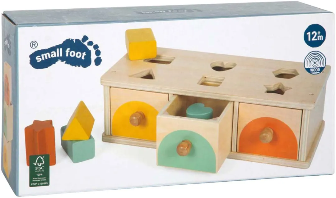 Small Foot Montessori Houten Sorteerspel 6 Stuks
