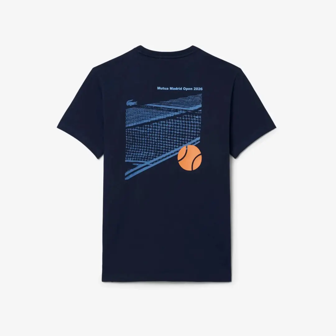 Lacoste Mutua Madrid Open T-shirt - Marine - S - afbeelding 6 van 6