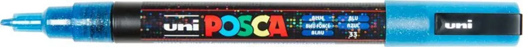 Posca PC3ML BF Uni Posca Verfmarker - Donkerblauw Glitter