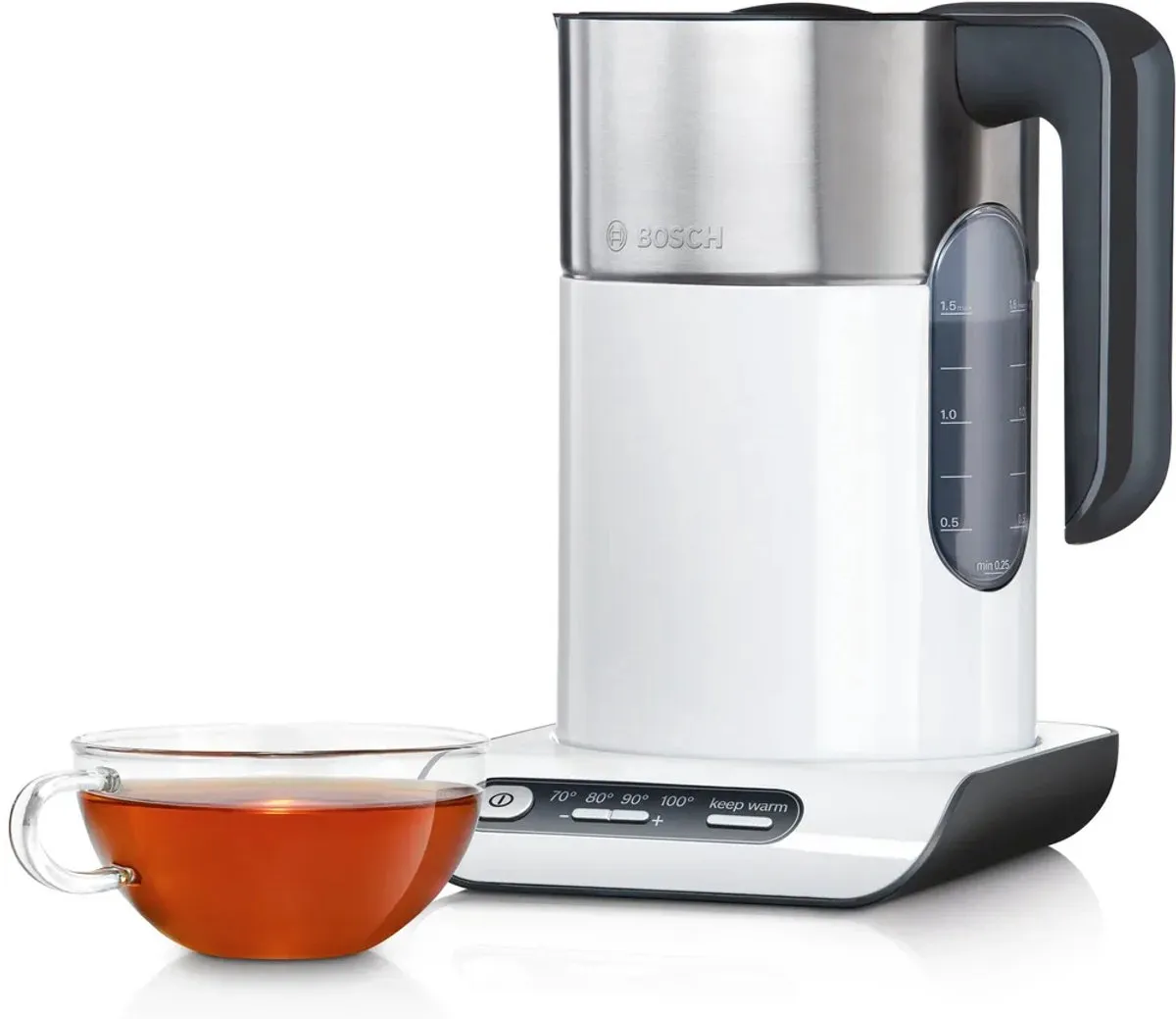 Bosch TWK8611P Styline Waterkoker - 1,5L - 2400W - Wit - afbeelding 6 van 6