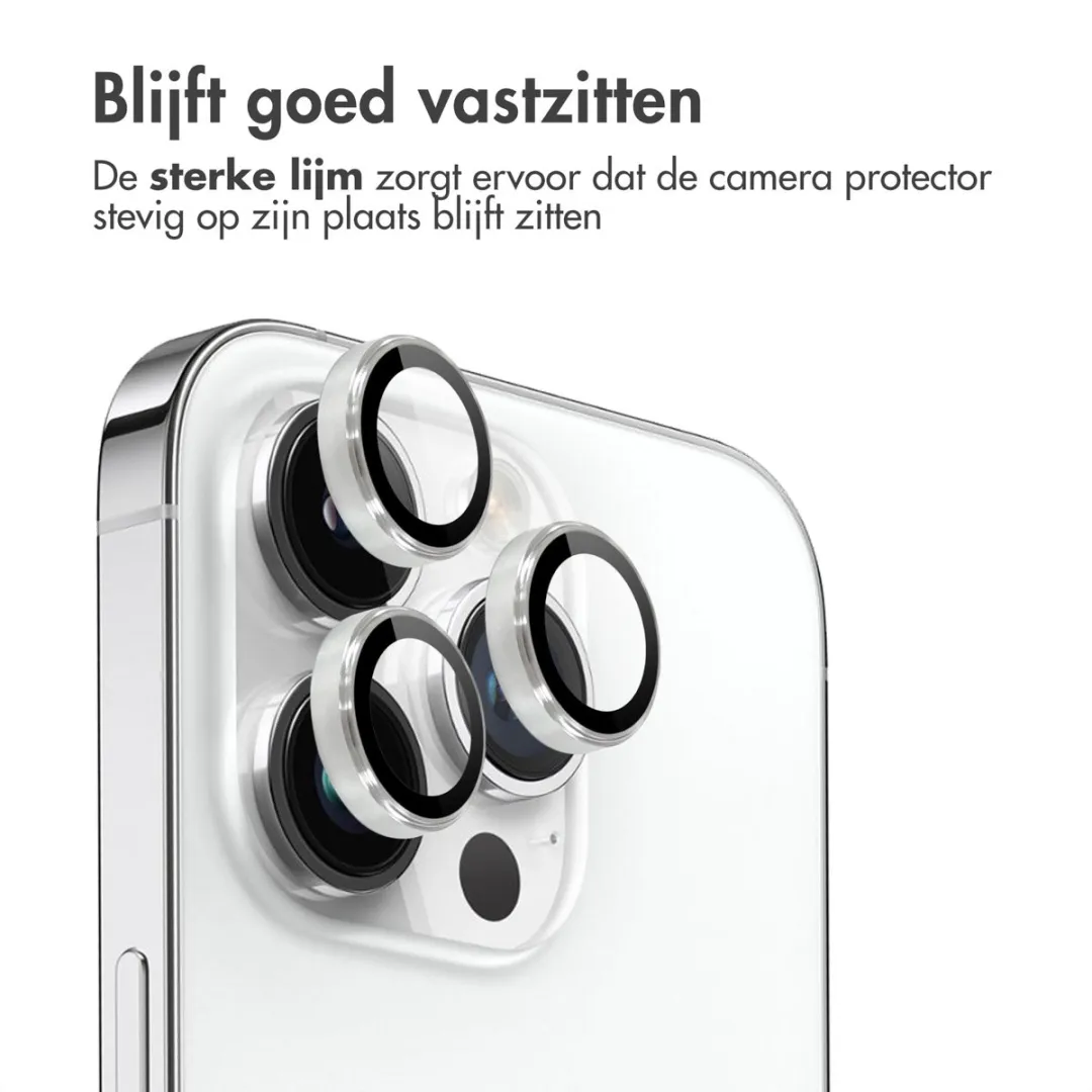 Imoshion Camera Lens Protector iPhone 14 Pro Max - 2 Stuks - Zilver - afbeelding 3 van 6