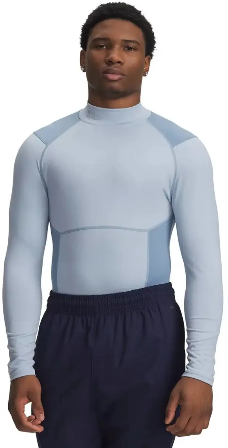 Under Armour Coldgear Elite Comp Mock T-shirt Met Lange Mouwen Blauw L / Regular