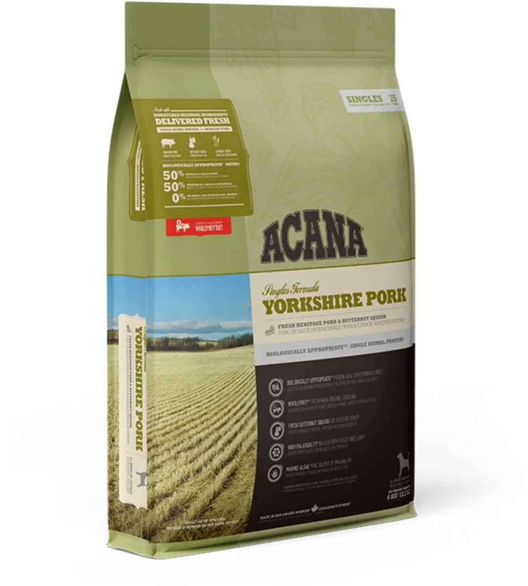 Acana Singles Yorkshire Pork Hondenvoer 6kg