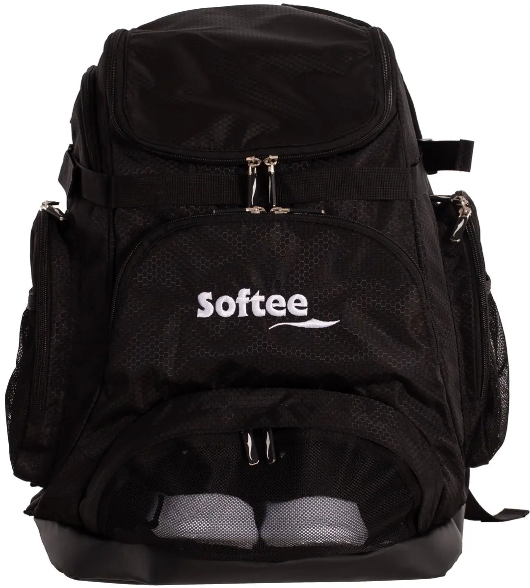 Softee Fed Rugzak - 15.6 inch laptop - Zwart - afbeelding 2 van 4
