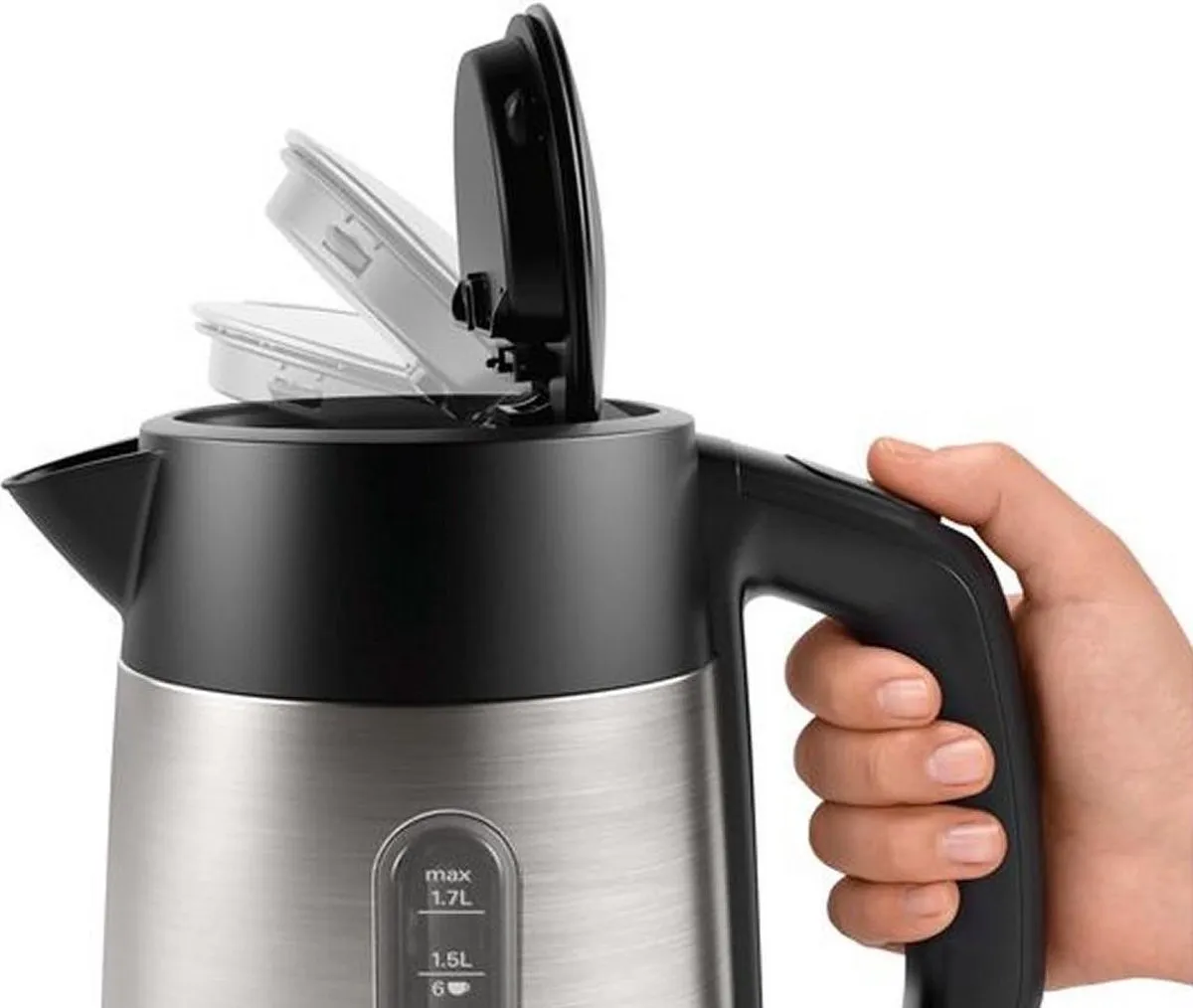 Bosch TWK4P440 DesignLine Waterkoker 2400W 1.7L - Zwart - afbeelding 6 van 6