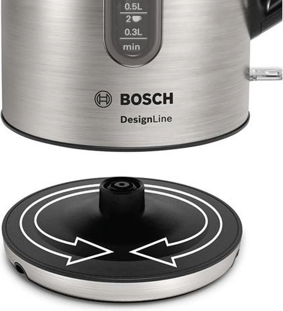 Bosch TWK4P440 DesignLine - Waterkoker - RVS / Zwart