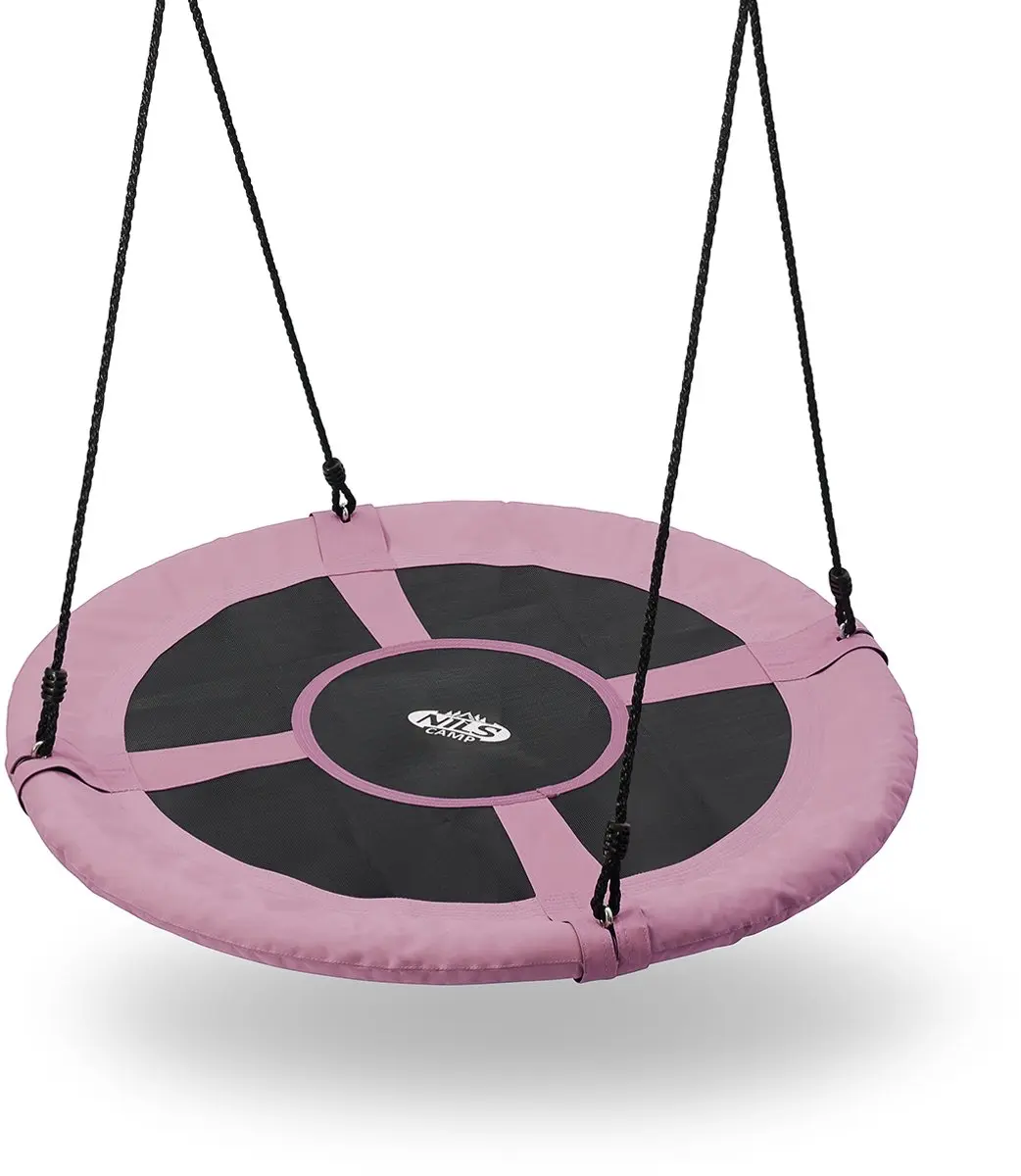 Nils Camp NB5031 Ooievaarsnest Schommel - 100cm - Roze - afbeelding 6 van 6