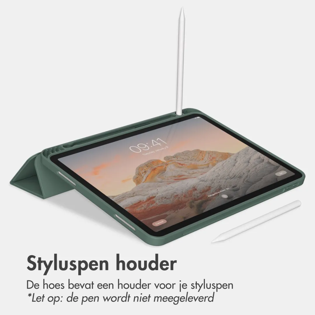 Accezz SH00079618 Tablethoes - Apple iPad 10/11 10.9" - Donkergroen - afbeelding 6 van 6