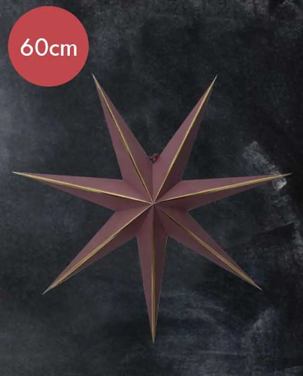 Kerstster "lysa" rood