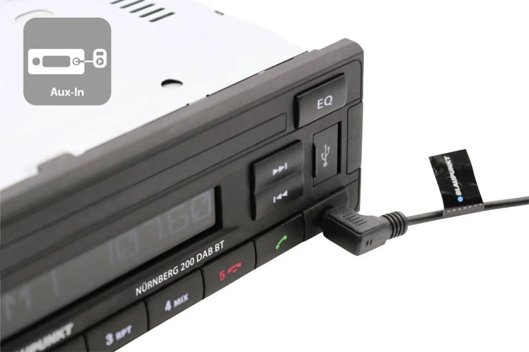 Blaupunkt Nürnberg 200 DAB BT - Autostereo Bluetooth handsfree set, DAB+ tuner