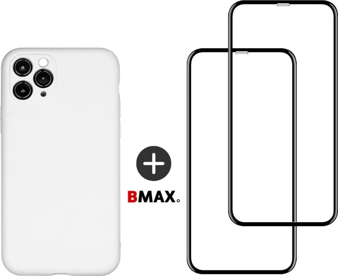 BMAX iPhone 11 Pro Max Siliconen Hoesje Wit