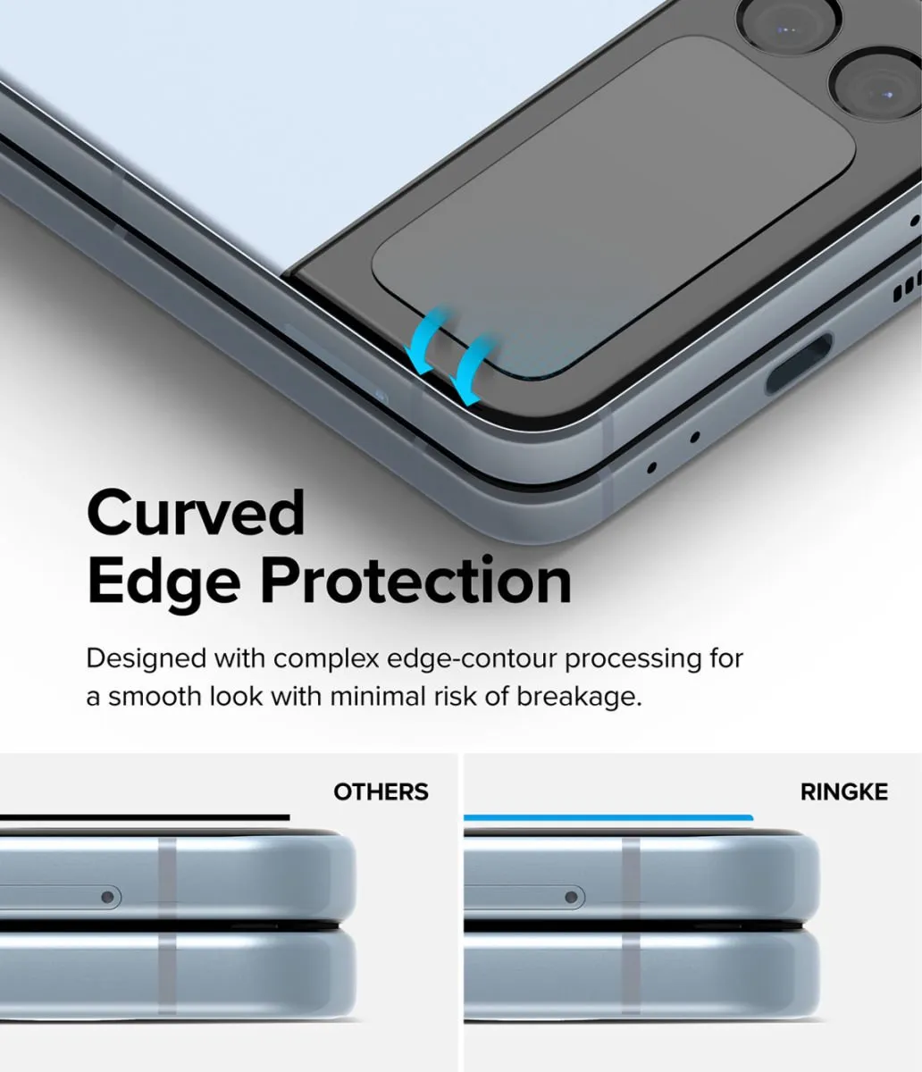 Ringke Displayglas voor Samsung Galaxy Z Flip 4 - 3 Stuks