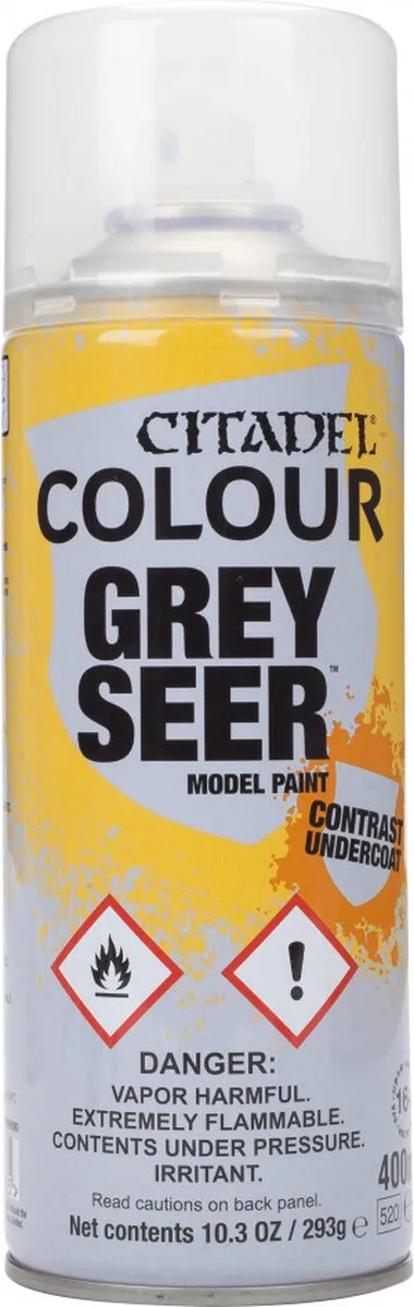 Games Workshop Citadel Spray Grey Seer Contrast Undercoat 400ml - afbeelding 2 van 2