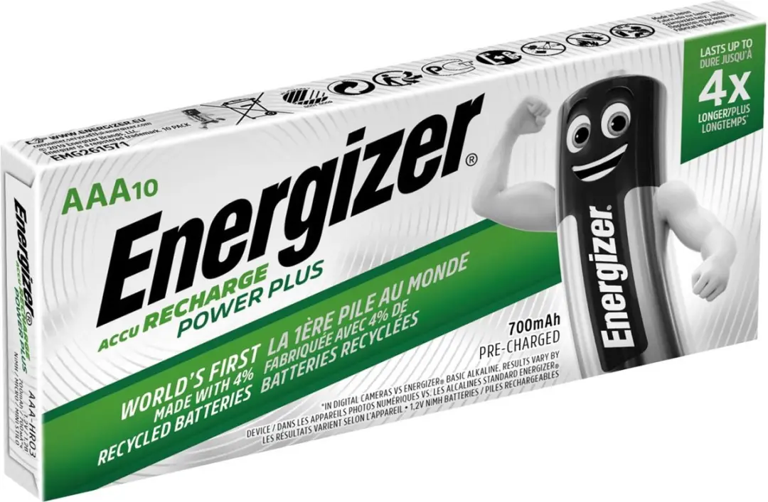 Energizer Power Plus AAA 700mAh Batterijen - afbeelding 3 van 4