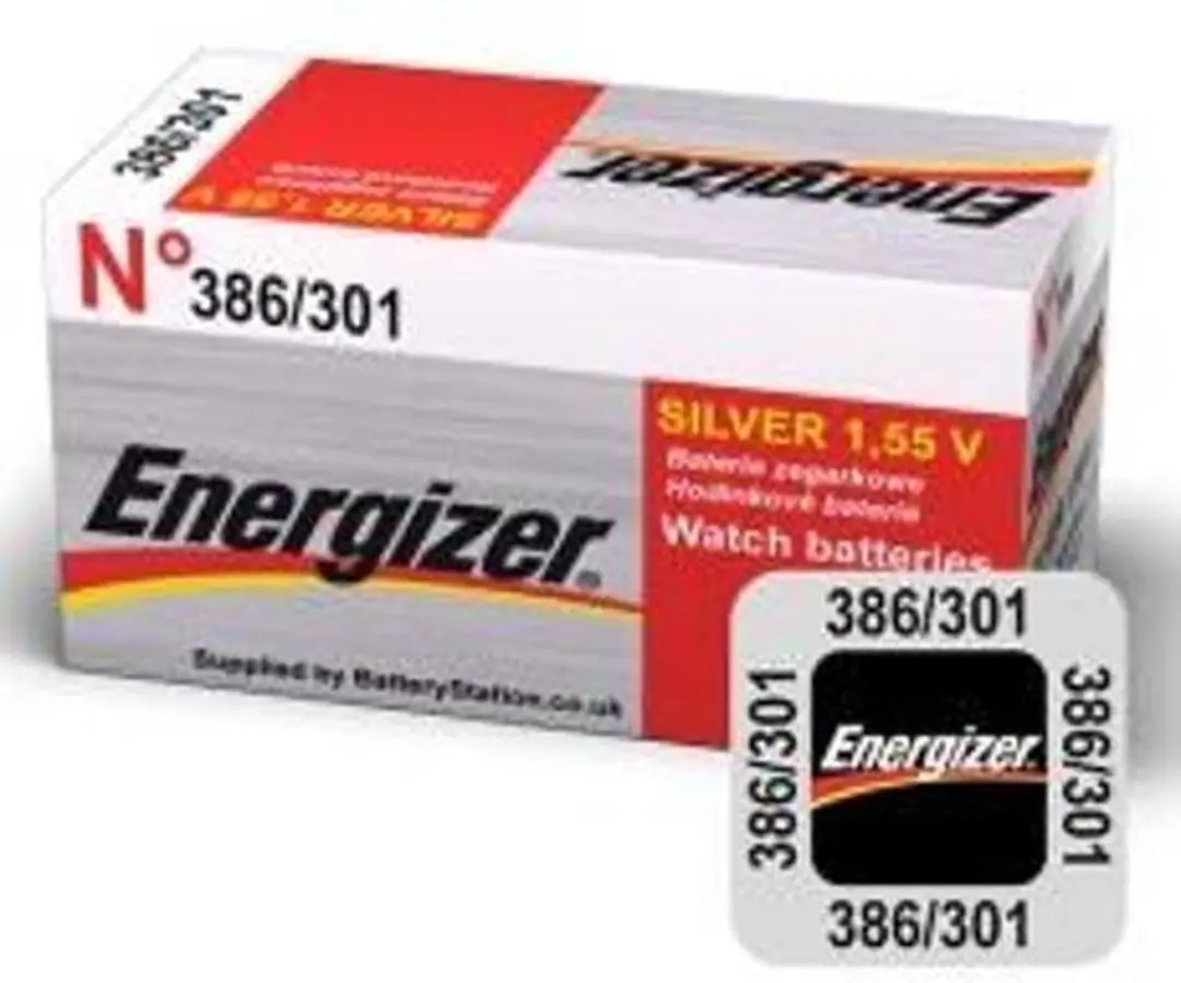 Energizer Silver Oxide Knoopcel Batterij 301/386