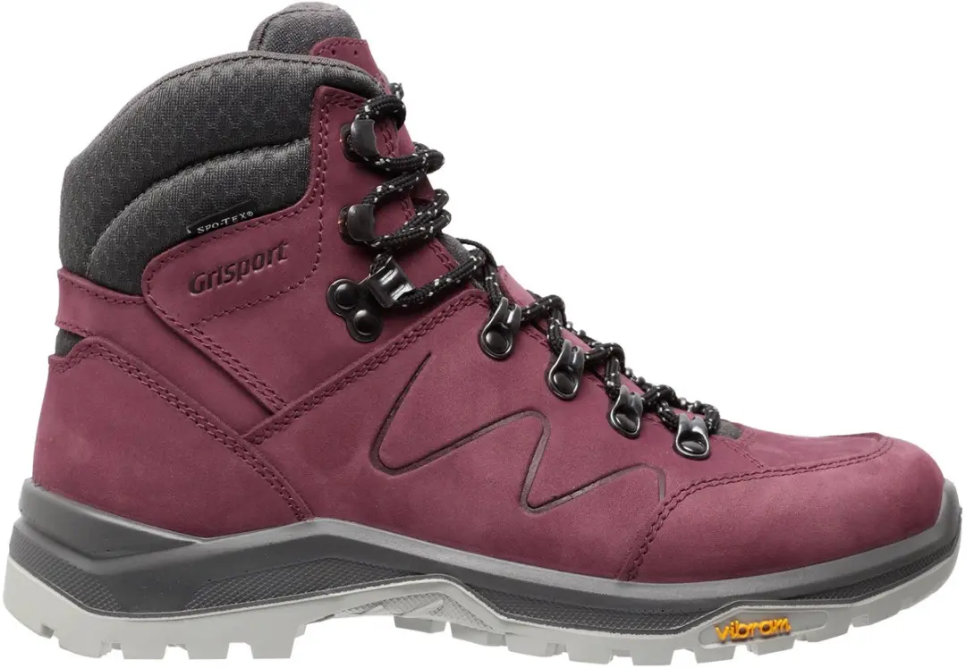 Grisport Boston Mid Wandelschoenen Dames - Burgundy - afbeelding 2 van 6