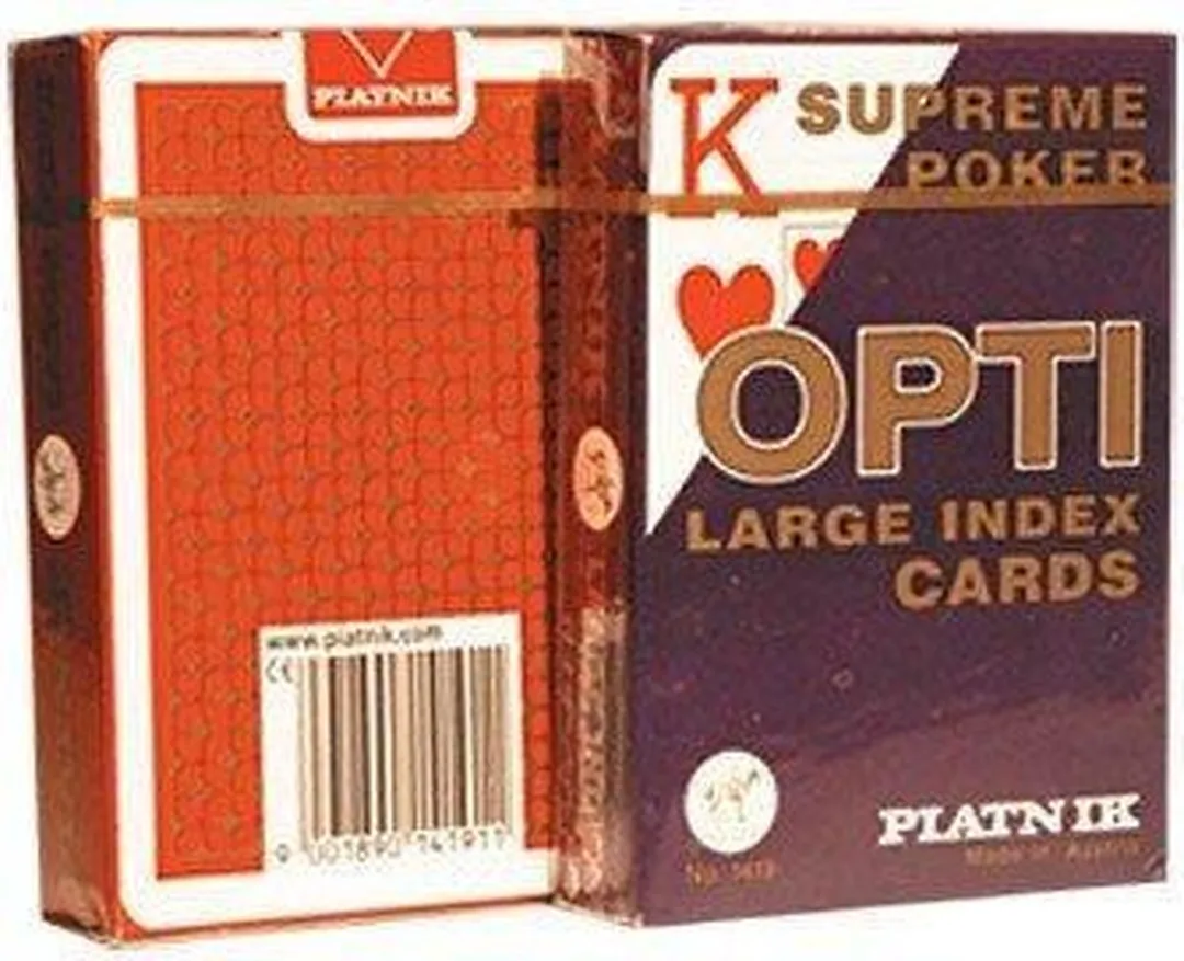 Piatnik Opti Supreme Poker Jumbo Index 1419 - 2-4 Spelers