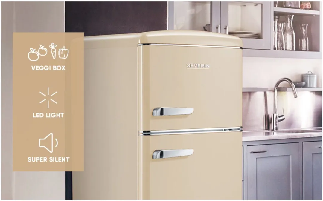 Severin RKG 8931 Koelvriescombinatie - 208L - Beige