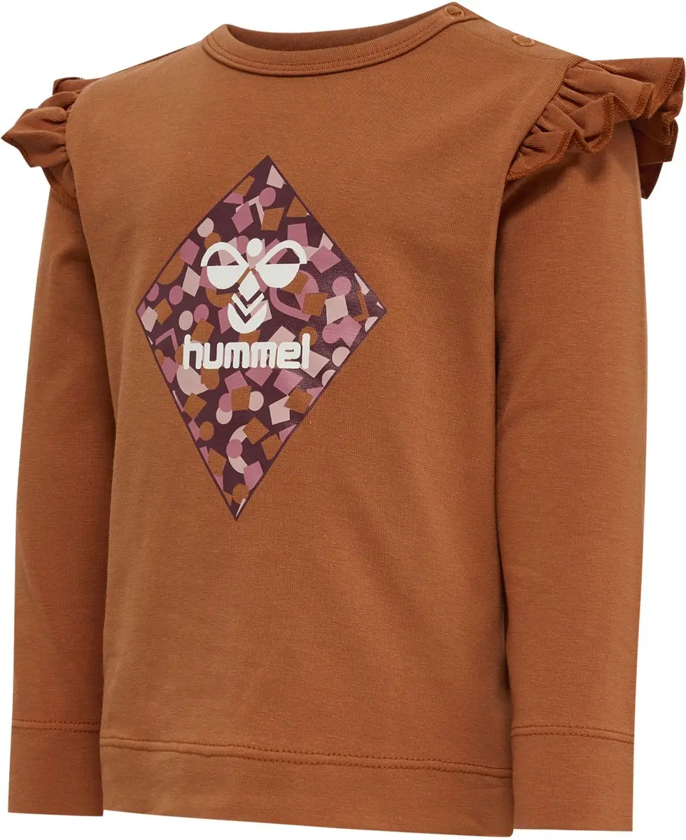 Hummel Cilja Baby T-Shirt L/S - Sierra - 86 - afbeelding 4 van 4