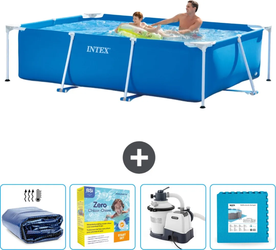 Intex Frame Zwembad 260x160x65cm Blauw
