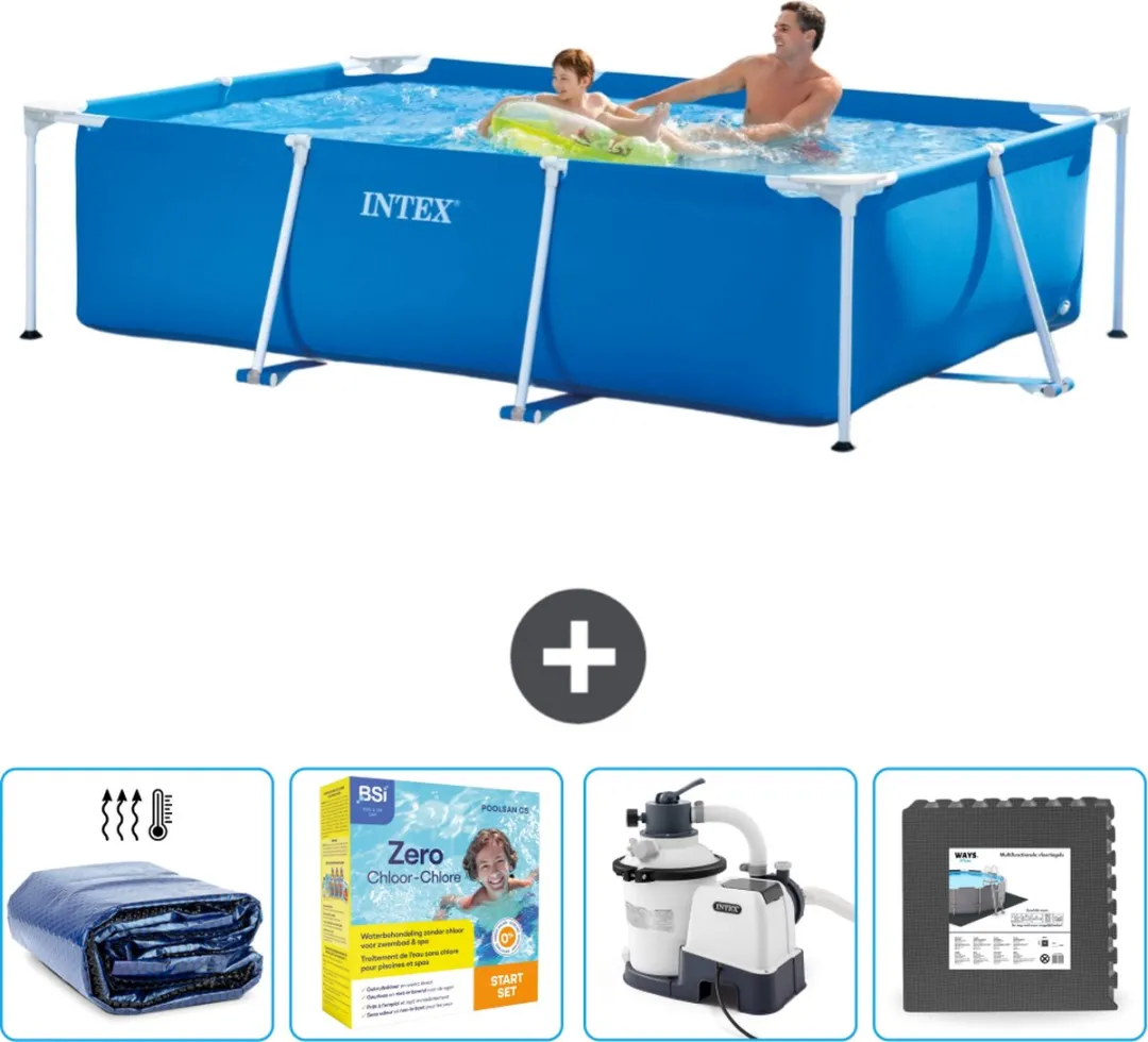 Intex Frame Zwembad 260x160x65cm Blauw - 2282L - MPN 28271NP-Blauw - afbeelding 4 van 6