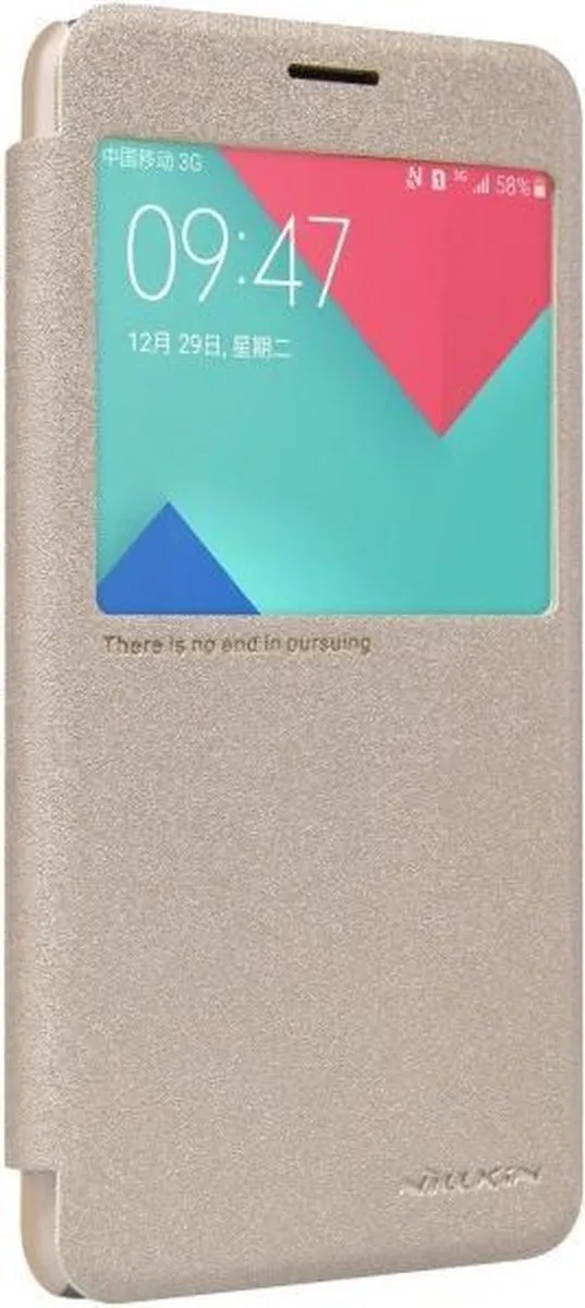 Nillkin Sparkle Series Leather Case Samsung Galaxy A5 (2016) - Goud - afbeelding 4 van 6