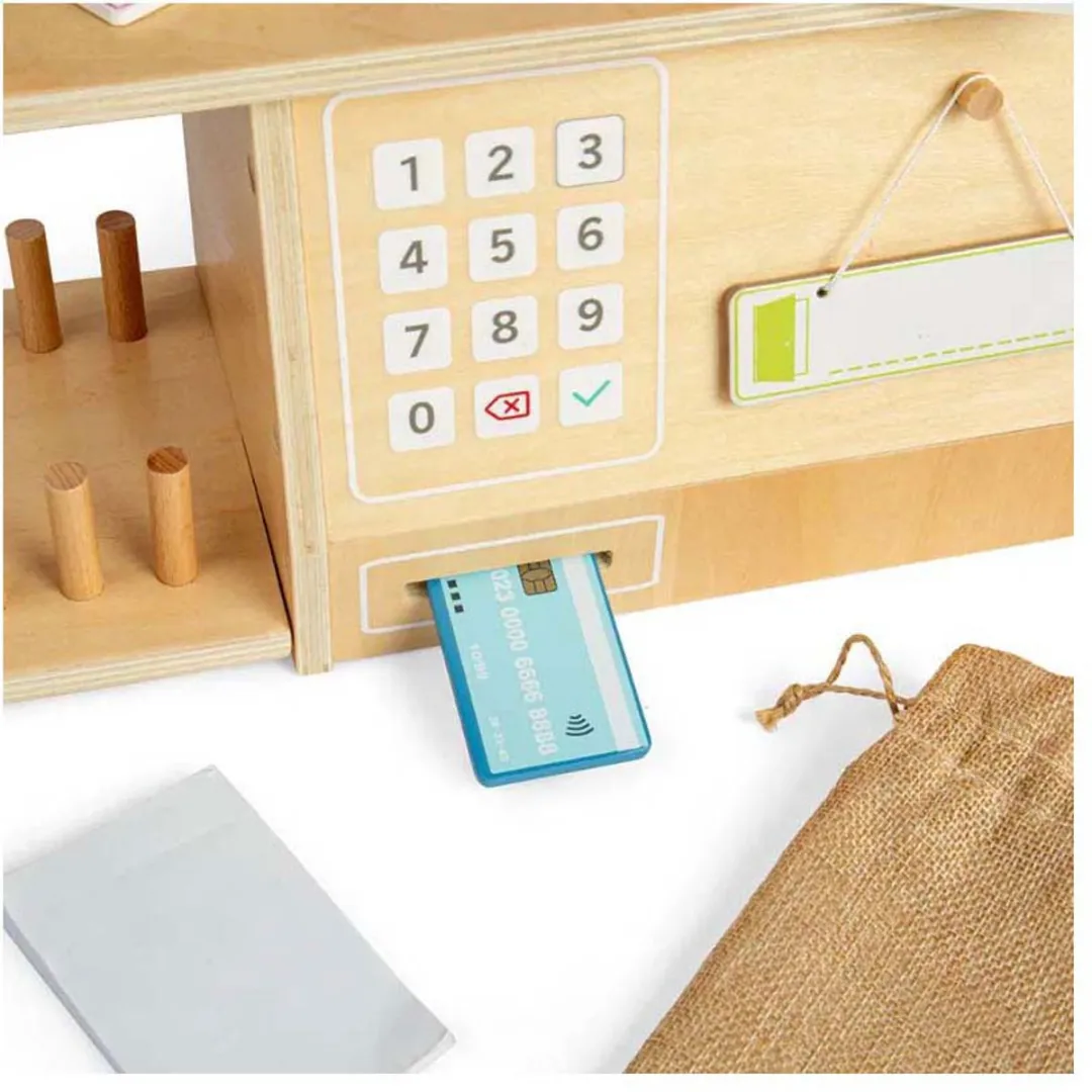 BIGJIGS Houten Postkantoor Speelgoedset - Multicolor