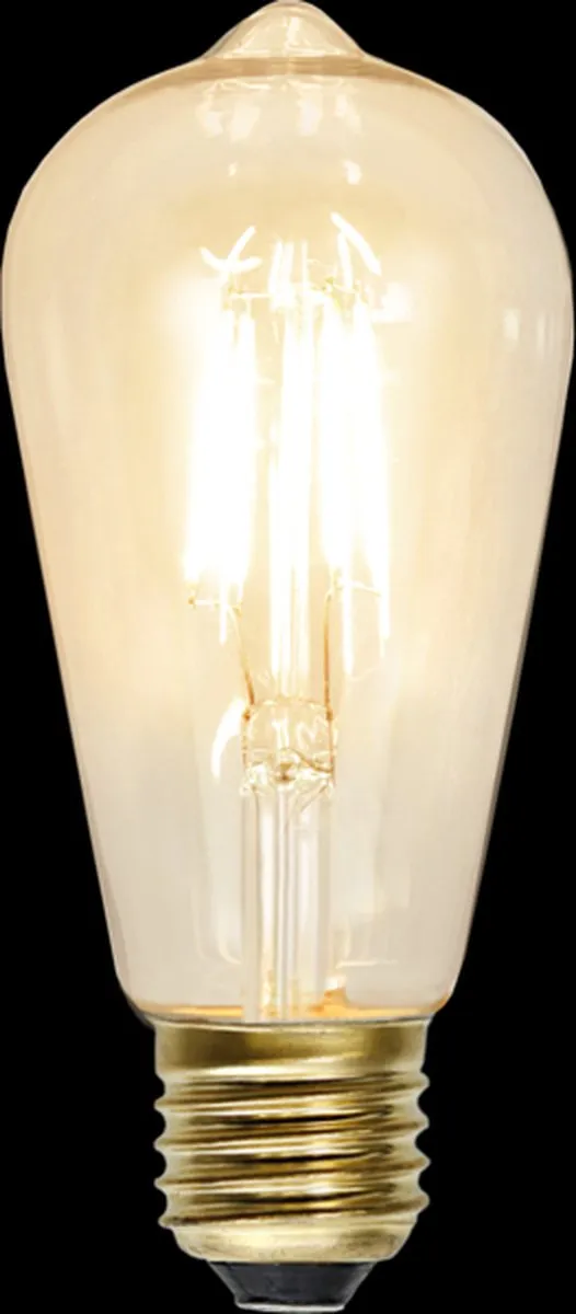 Star Trading Druppel-Edison Lamp E27 1.6W - Warm Wit <2200K