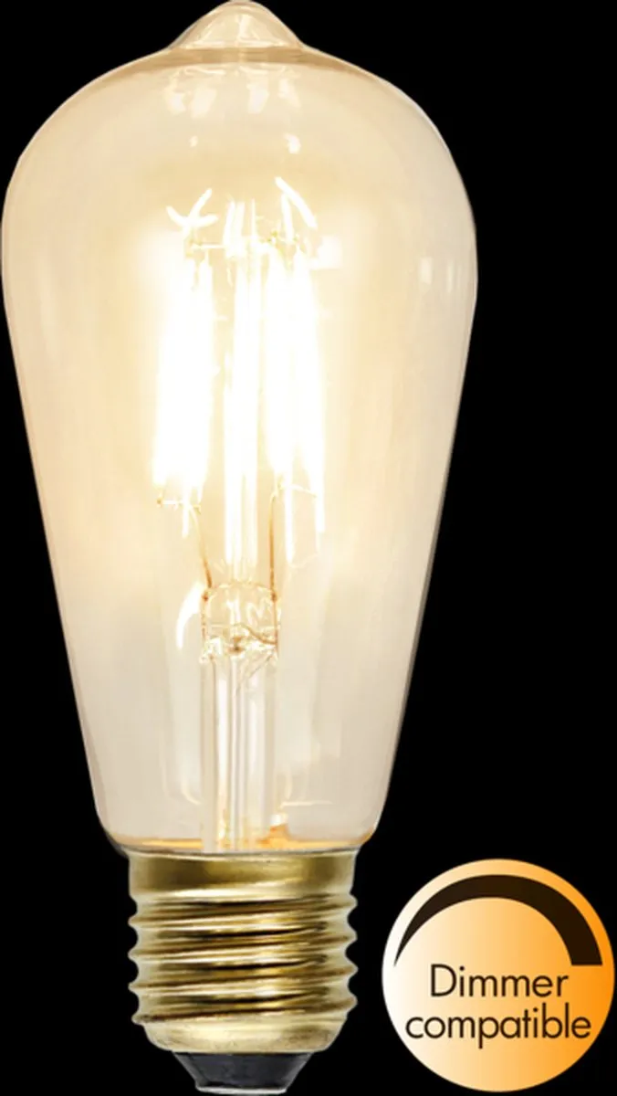 Star Trading Druppel-Edison Lamp E27 1.6W